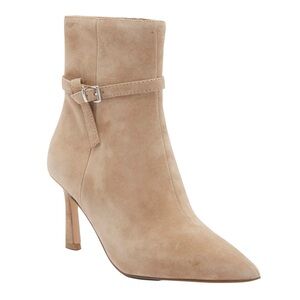 NWOTB — Steve Madden Layan Suede Leather Kitten Heel Tan Bootie Nordstrom Size 9